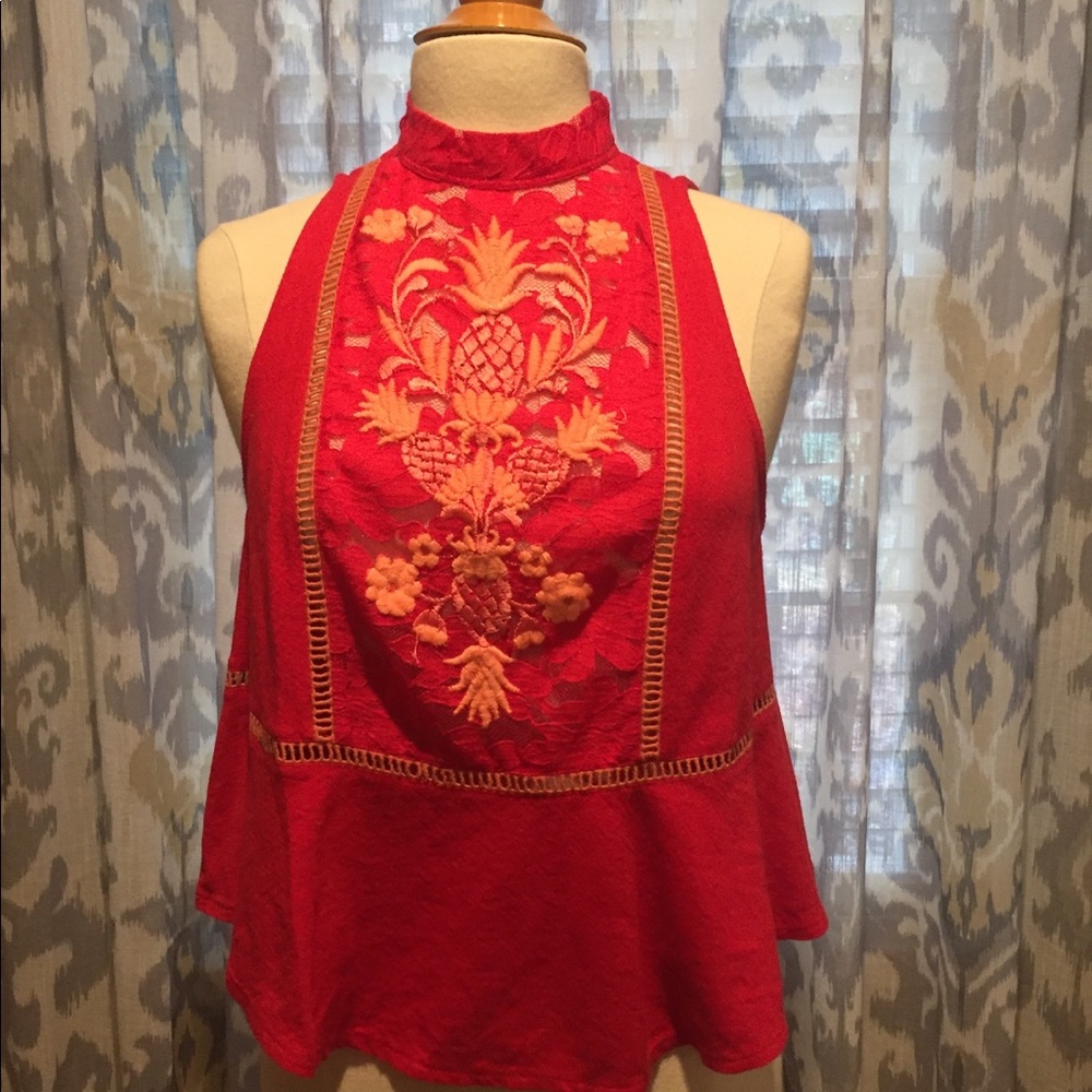 Free people mock neck tank